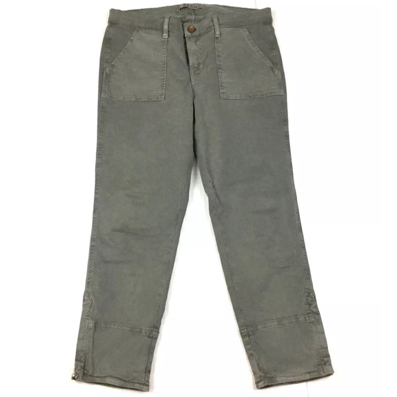 J Brand Army Green Ankle Zip Jeans! EUC! - Picture 4 of 11